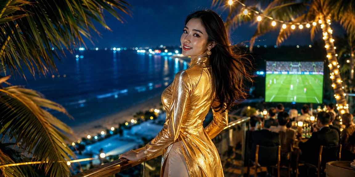 Người hâm mộ bóng đá tại Phú Quốc xem kèo cược trực tuyến trong không khí lễ hội